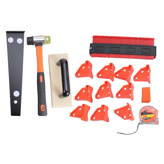 Gieenan Laminate Laying Set 36Pcs Complete Set Floor Installation Tool Parquet Vinyls Floor Laminate Flooring Laminate Tool