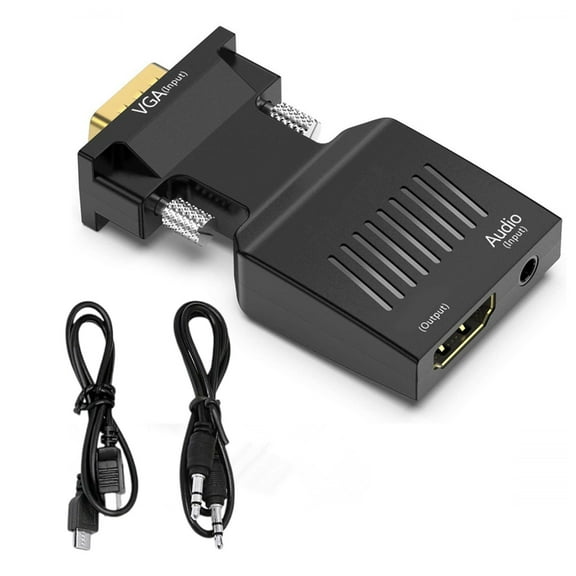 Gieenan Lightweight HDTV to VGA Adapter Converters Computer Dongle Set Top Box Connector for Laptop PC Monitors Projectors HDTV