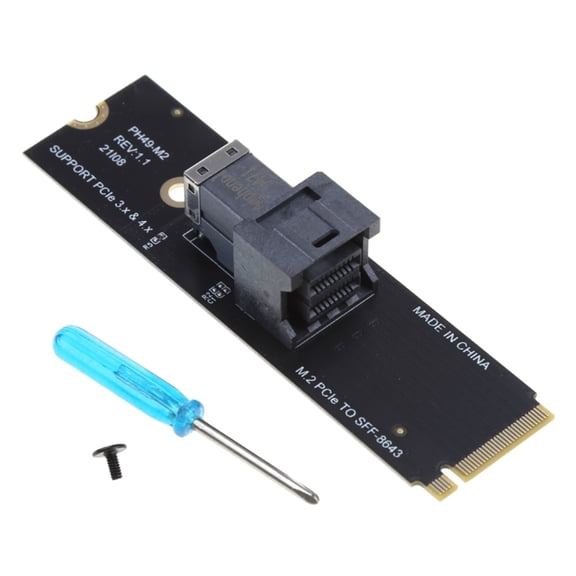 Gieenan M.2 NVME Converter Card PCIe To SFF-8643 Hard Disk Adapter Card for PC Desktop