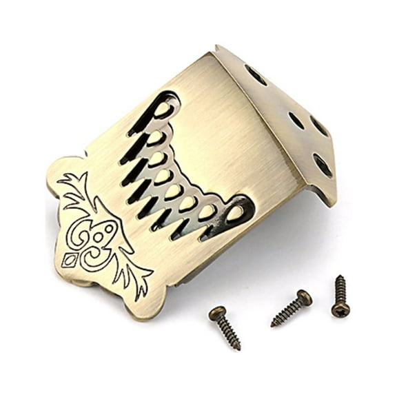 Gieenan Mandolin Tailpiece Kits for Mandolin Part Replacements Flower Pattern 8-String
