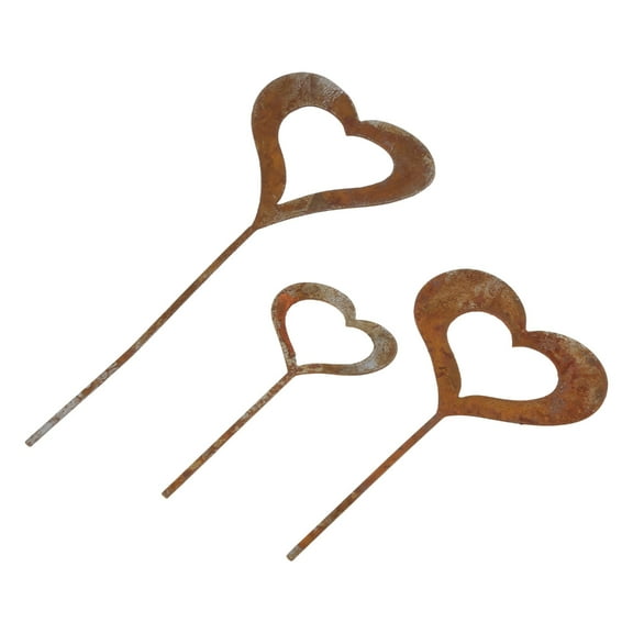 Gieenan Metal Yard Decors Garden Art Rusted for Outside Decorations Outdoor Decorative Stake Lawn Accessory