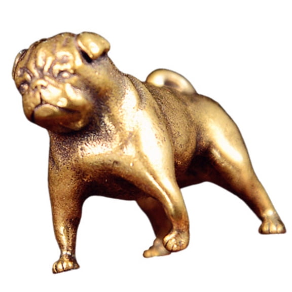 Gieenan Miniature Bronze French Rottweiler Sculpture Transportable Desk Addition Hand Incised Detail Telecommute Deck