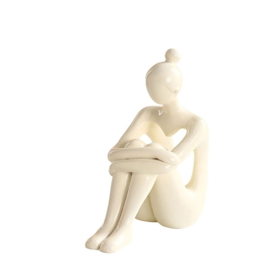 Gieenan Modern Abstract Human Statue Desk Ornamentation Artistic Resin Sculpture For Bookshelfs Living Room Workspaces Styling
