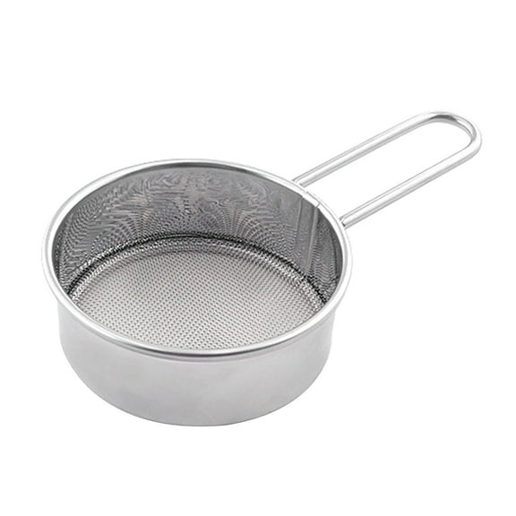 Gieenan Multifunctional Colander Food Filter 304 Stainless Steel Flour Sieve Sifting Handheld Sifting Tool Easy to Use and Clean