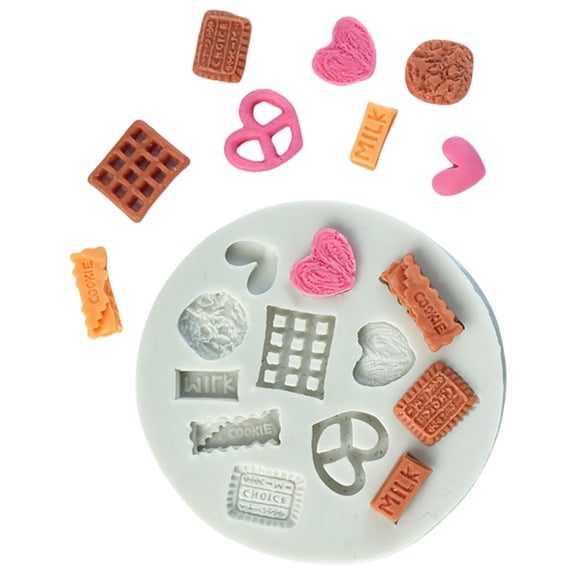 Gieenan Multipurpose Small Cookie Silicone Molds Set Safe For Candy Making Cake Decorating Clay Ice Cubes Tray