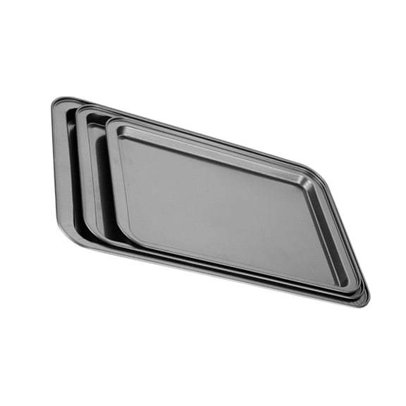 Gieenan Nonstick Pizza and Chip Tray for Functional Baking Portable Carbon Steel Oven Sheet Easy to Use Rectangular Tray