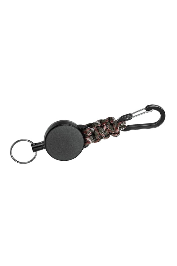 Outdoor Climbing Keychain Backpack Buckle Retractable Rope Carabiner Keychain