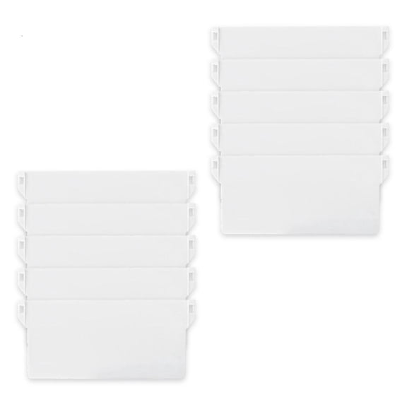 Gieenan Pack of 10 Vertical Blind Bottom Weights Plastic Replacement Slats White