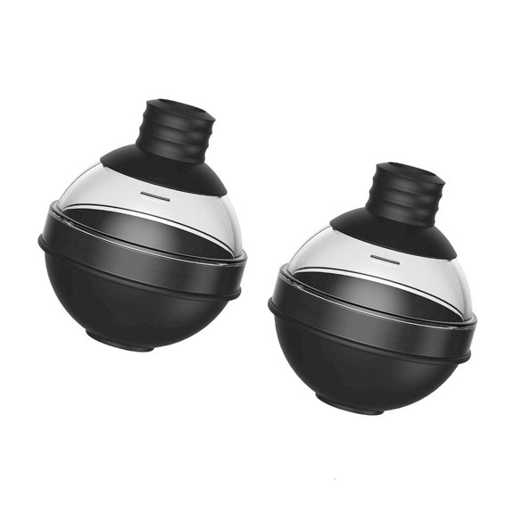 Gieenan Pack of 2 Professional Ice Spheres Molds Leak Proof Funnel System Ice Ball Maker