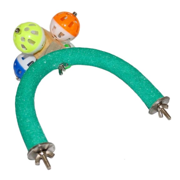 Gieenan Parrots Perch for Bird with Rotating Ball Cockatiel Perch Stand Birdcage Perch Climbing Perch Toy for Parakeets Budgies