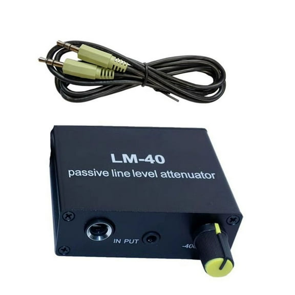 Gieenan Passive Line Levels Attenuator Microphone Electric Guitar Highly Low Levels Converter for Output Signal Sound Card