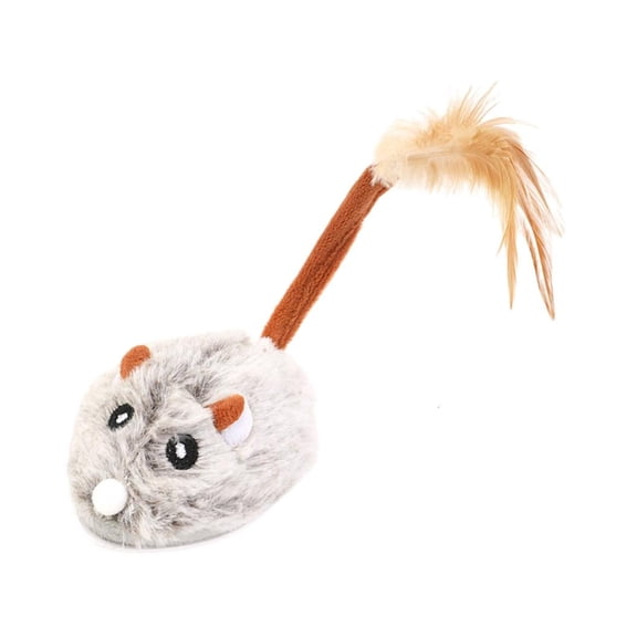 Gieenan Pet Squeak Toy Electric Plush Dog Chasing Mice Toy Active Health Pet Toy