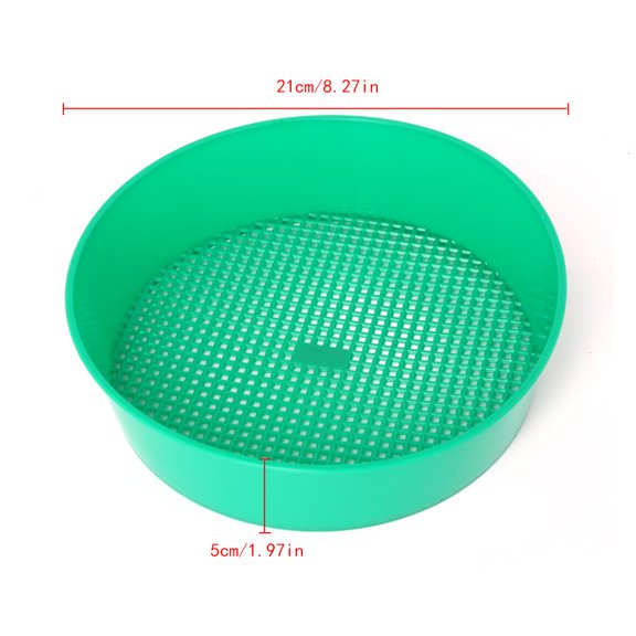 Gieenan Plastic Garden Sieve Mesh Screen Outdoor Gold Panning Soil Gardening Lovers