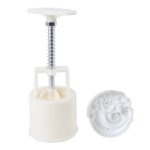 Gieenan Plastic Mooncake Mold 75g Dragon Stamp Biscuit Cookie Cutter Mould DIY Fondant Baking Tool