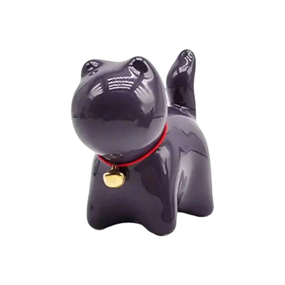 Gieenan Playful Ceramic Kitten Sculpture Small Statue Desk Figurine Lovely