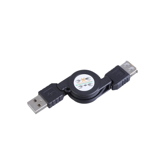 Gieenan Portable USB 2.0 Retractables Data Sync Charging Cable Male to Female Extension