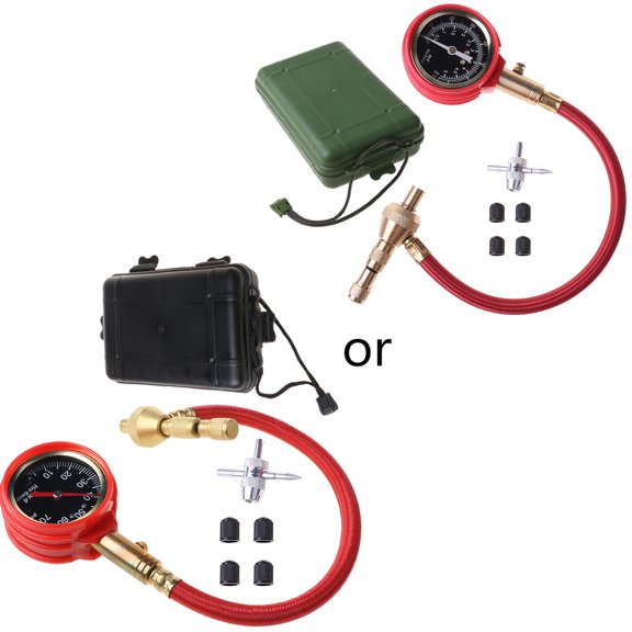 Gieenan Pressure Deflator Gauge Motor Vehicle Car Truck Bike Van Tyre Tire Pressure Gauge Dial Meter Tester Testing Tool