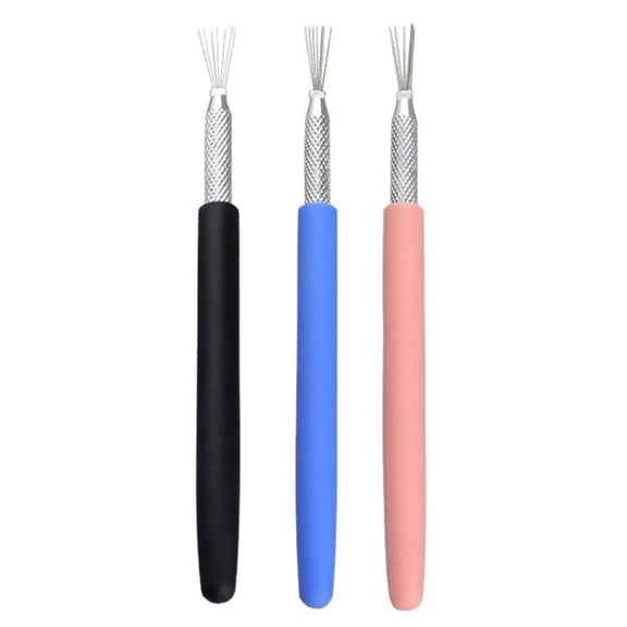 Gieenan Professional Clay Modeling Tool With Firm Grip Handle Set of 3 for Fine Detail Work & Soft Clay Texturing Wax Sculpting