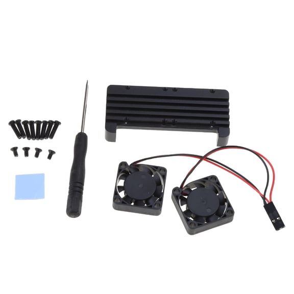 Gieenan Radiator for Case for Raspberry Pi Zero 2 for W Aluminum Housing Universal PI0 / PI0 for W / Pi 2W Heatsink with Dual Co