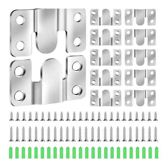 Gieenan Reinforced Steel Frame Hanging Hardware with Expansion Tubes ScrewsStainless Steel Wall Mount Brackets