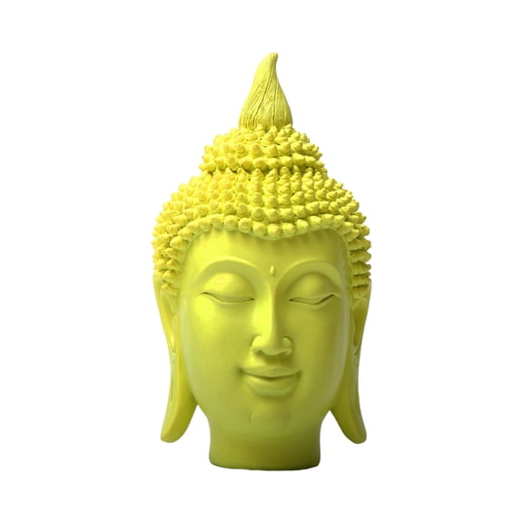 Gieenan Resin Sculpture of Head Figurine Toy Decoration Figures for Garden Micro Landscape Decor Sculpture