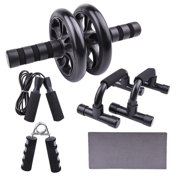 Gieenan Resistance Bands Exercise Bodybuilding Push Up Stand Bar Abdominal Wheel Roller