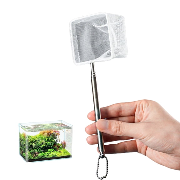 Gieenan Retractable Fishing Net Ergonomic Grip Fine Fish Net For Fishtanks Maintenances
