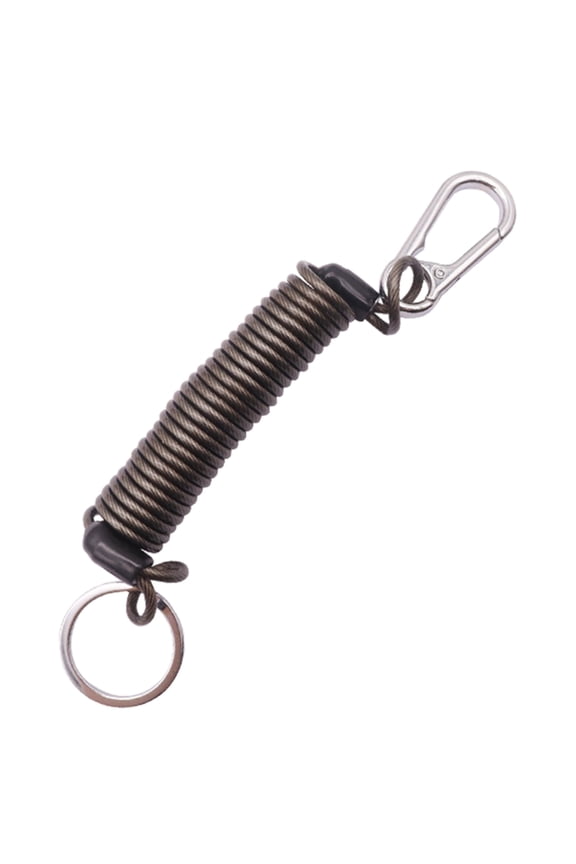 Retractable Spring Coiled Stretchy Key Spring Keychains Stretchy Spirals Keyring