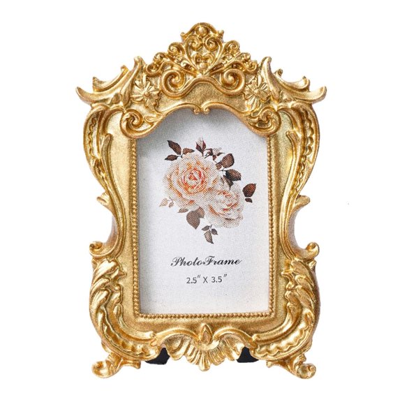 Gieenan Retro Picture Frame for Tabletop and Wall Hanging Antique Ornate Photo Frame