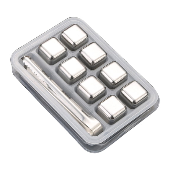 Gieenan Reusable Ice Cubes for Drinks Stainless Steel Ice Cubes Reusable Cooling Stone