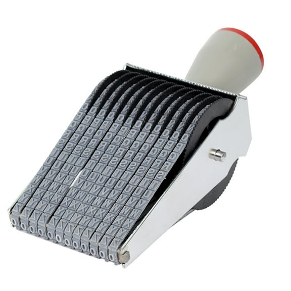 Gieenan Roller Stamp English Alphabet Number Symbol Rolling Wheel Stamp Multi-Function