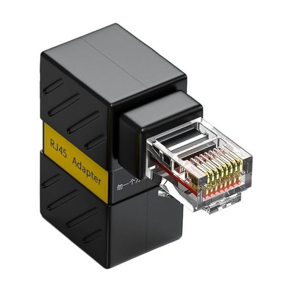Gieenan Rotatable RJ45 Ethernet Adapters RJ45 Male To Female Ethernet Adapter 90Degree