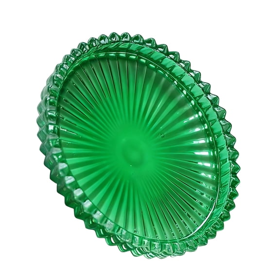 Gieenan Round Glass Candle Tray Plates for Dining Wedding Christmas Table Centerpieces Clear Glass Pillar Candle Holders Plates