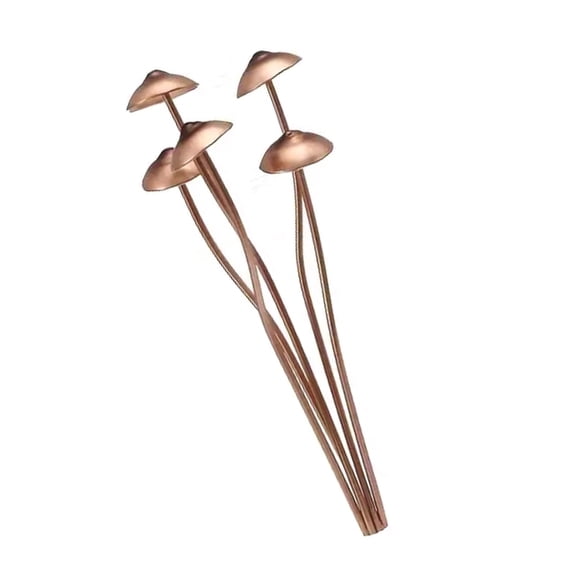 Gieenan Rusty Iron Mushroom Stake Garden Sculpture Weather Resistant for Yard Flowerbed