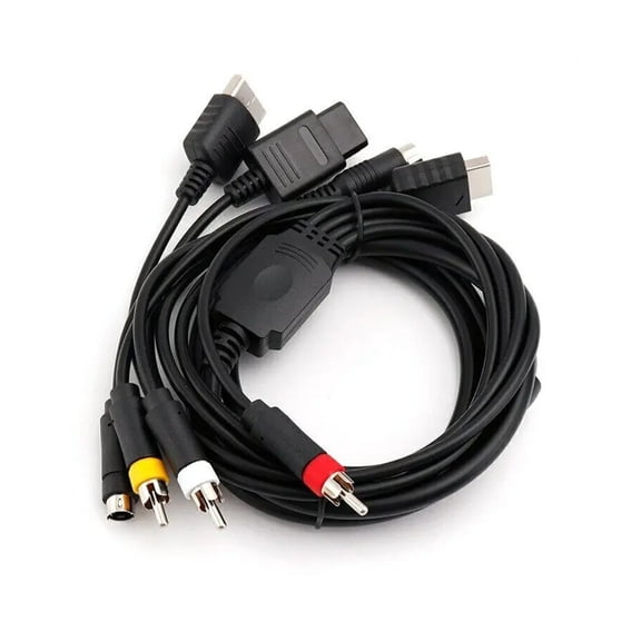 Gieenan S-Video Cable AV Cord for N64 DC128 Retro Gaming Devices 1.80m Length