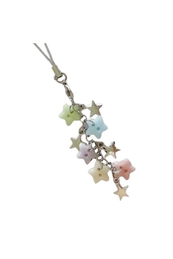 Secure Clasp Beaded Mobile Charm Star Designs for Everyday Use
