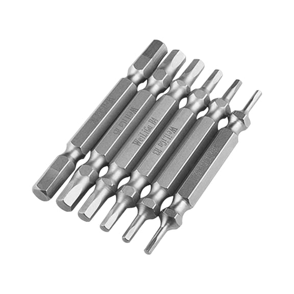 Gieenan Set Of 6 Magnetic Double Sided Hex Bits Sturdy Magnetic Hex Bit Set For Furniture Assembly And Electronics Maintenance