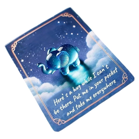 Gieenan Small Resin Elephant Figures Tiny Elephant Resin Miniatures Figurine Desk Decoration for Birthday Baby Showers