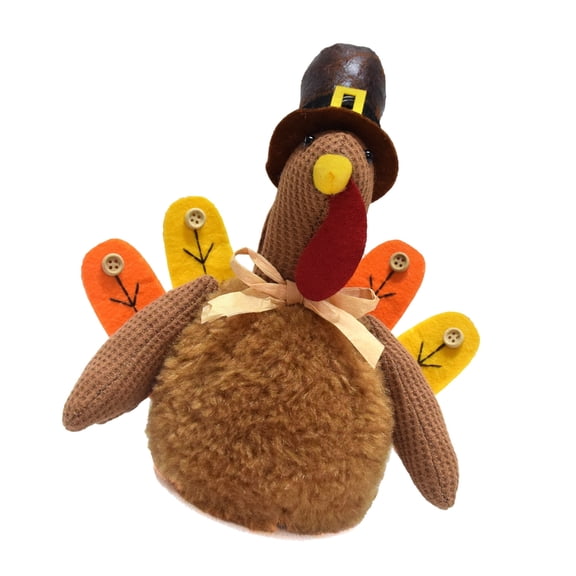 Gieenan Thanksgiving Turkey Decorative Figurine Seasonal Tabletop Decoration Fall Season Centerpiece Holiday Party Supplies