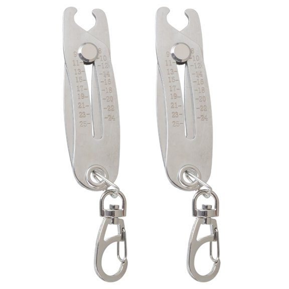 Gieenan Thread Size Checker Verification Tool Bolt Size Finder Keychains Portable Nut and Bolt Thread Gauge Identifier Keychains