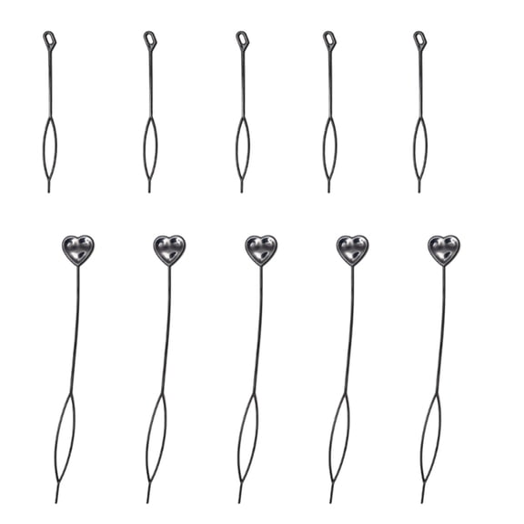 Gieenan Topsy Tail Hair Tool 10Pcs Hair Tail Tool with 2 Size French Braider Beader Tool