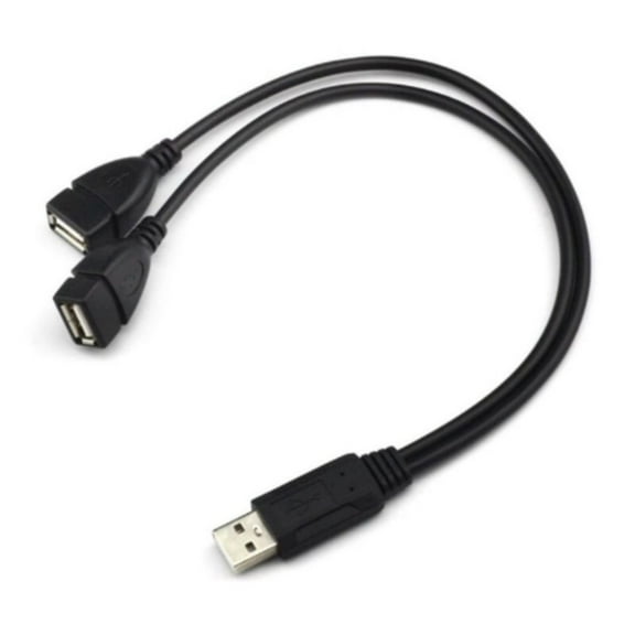 Gieenan USB 2.0 Adapter Cord Double USB Female Splitter Cable Support Charging and Data