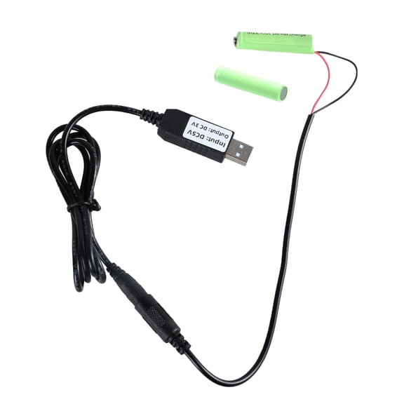 Gieenan USB 5V to 3V LR03 Battery Eliminators Dummy Battery Power Cable for Toy Control