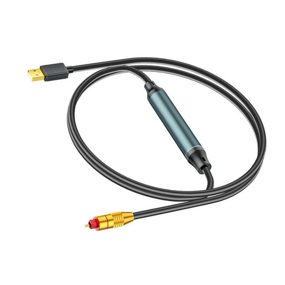 Gieenan USB A to Fiber Optics Audios SPDIF Port Connection Converters Cable for Laptop Connection with Stable Signal Transmission