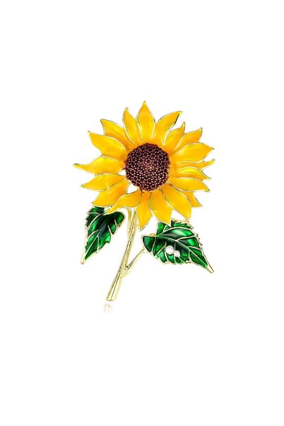 Vibrant Daisy Inspired Pin Handcrafted Floral Design Sturdy Metal Accessory For Casual Or Formal Occasions