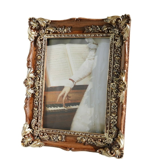 Gieenan Vintage Carvings Resins Picture Frame for Living Room Bedroom Bathroom Display
