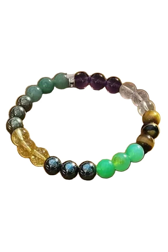 Wealth Attraction Bracelets Crystal Stone Beaded Bracelets with Positive Energy