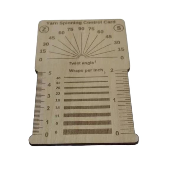 Gieenan Wood Knitting Gauge Ruler Knitting Needle Ruler Wood Crochet Yarns Knitting Gauge Knitting Needle Measuring Tool
