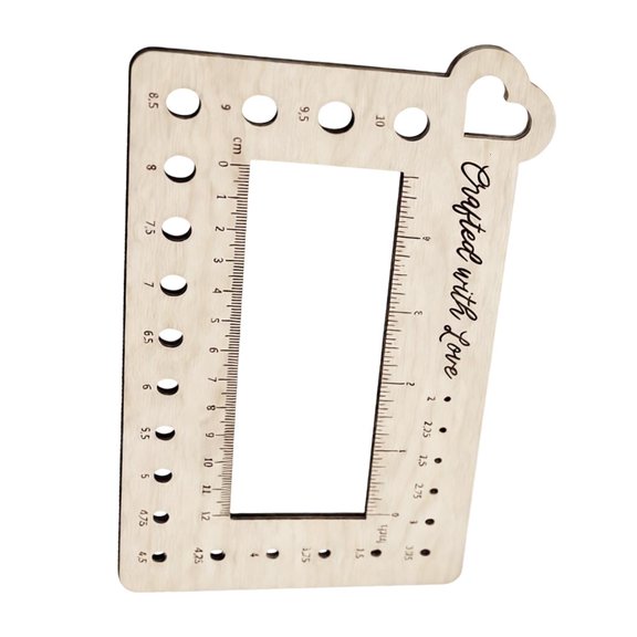 Gieenan Wooden Knitting Needle Stitching Counter For Consistent And Precise Measurements