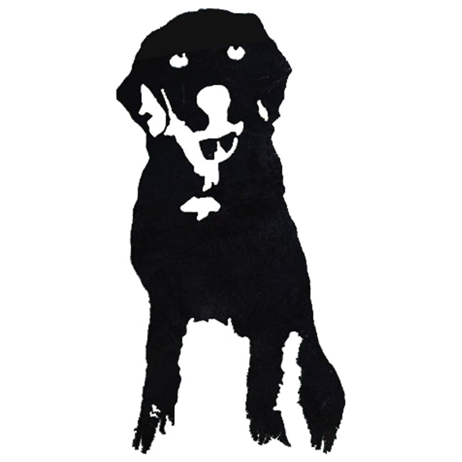 Gieriduc Card Slot Metal Art Outdoor Courtyard Garden with Sausages Dog